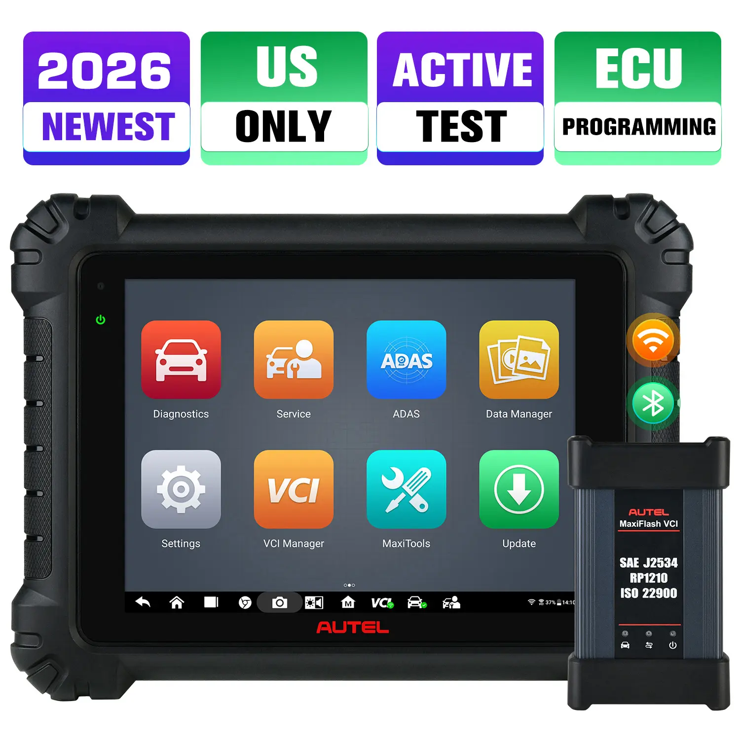 Autel Maxisys MS909 Diagnostic Tool with MaxiFlash VCI, 2026 Advanced ECU Coding & Programming, Module Topology, Bi-Directional Control, 36+ Service Function, Only US Shipping - Image 6