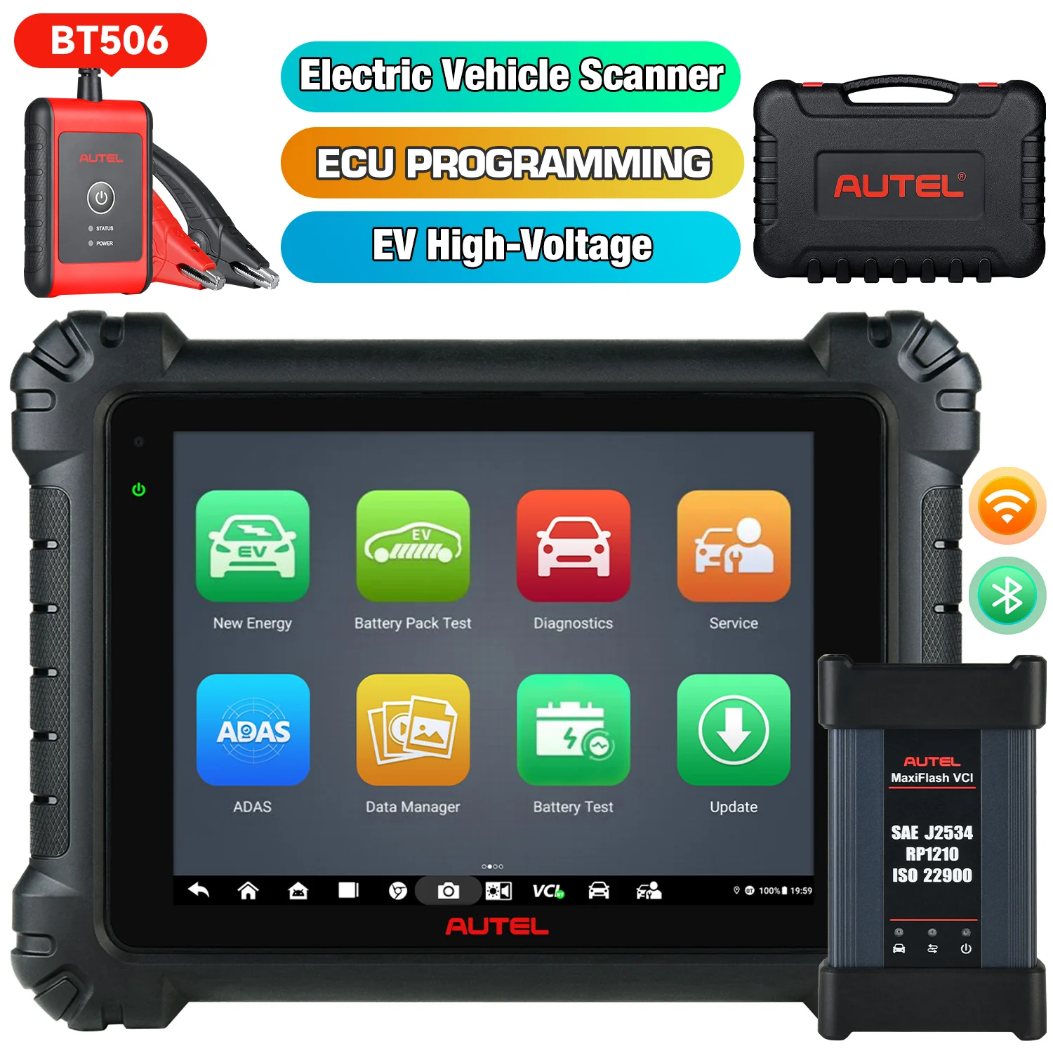 Autel Maxisys MS909EV EV Diagnostics Scanner, ECU Programming & Coding, Topology Map 2.0, 40+ Services, MaxiFlash VCI, High-Voltage System, Battery Pack Diagnostics, Same as Autel Ultra EV - Image 9