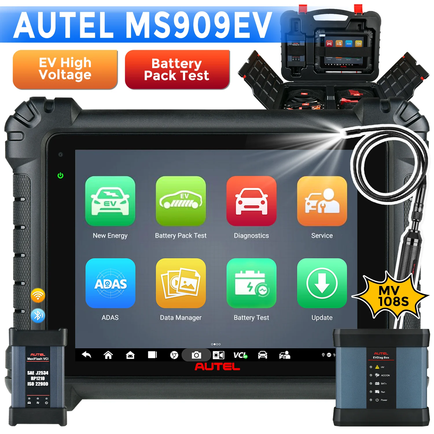 Autel Maxisys MS909EV Intelligent EV Diagnostics Scanner, ECU Programming & Coding, Topology Map 2.0, 40+ Services, MaxiFlash VCI, High-Voltage System, Battery Pack Diagnostics, Upgraded Ver. of  MS909 - Image 12