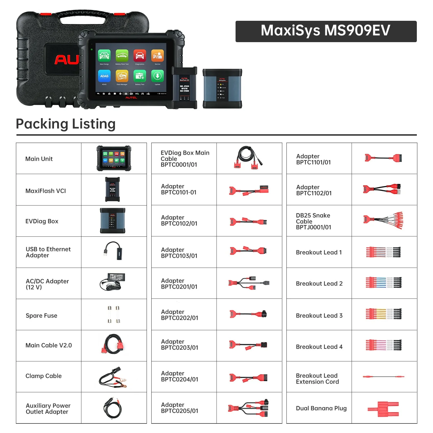 Autel Maxisys MS909EV Intelligent EV Diagnostics Scanner, ECU Programming & Coding, Topology Map 2.0, 40+ Services, MaxiFlash VCI, High-Voltage System, Battery Pack Diagnostics, Upgraded Ver. of  MS909 - Image 8