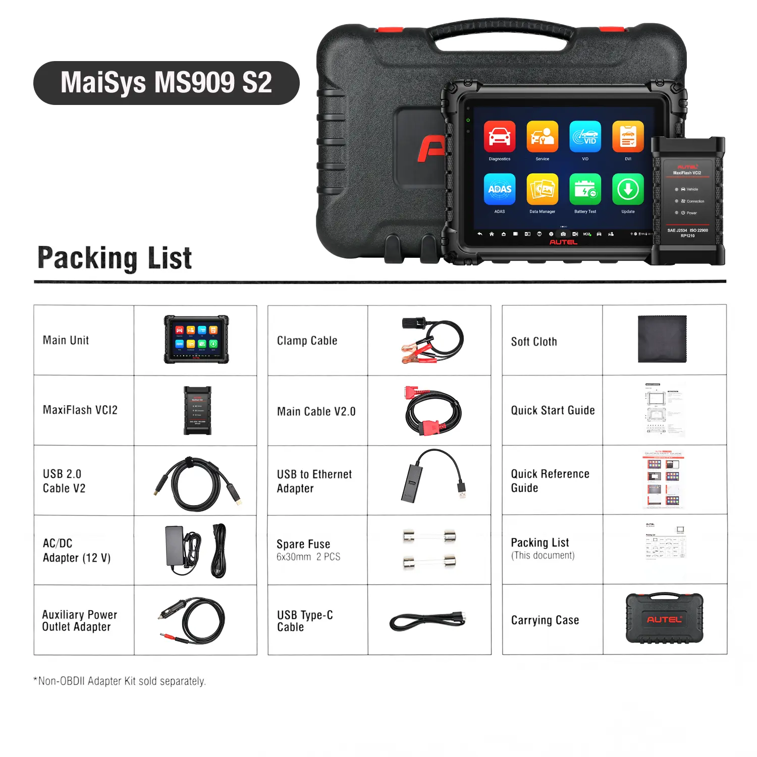 Autel MaxiSys MS909S2 MS909 S2 Diagnostic Scanner With AI, Topology Map 3.0, Supports Wi-Fi 6, Upgraded of Autel MS909 Ultra Lite (US Shipping Only) - Image 6