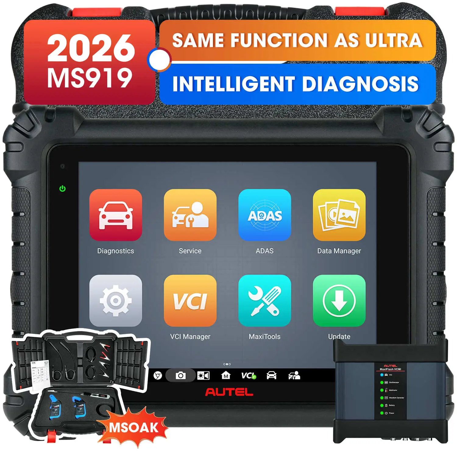 Autel MaxiSys MS919 Top Car Diagnostic Scanner, 2026 Top Automotive Scan Tool, ECU Programming & Coding, 5-in-1 VCMI Oscilloscope, 40+ Service Functions, Same As Autel MS Ultra, Upgraded of MS909/ Elite II - Image 11