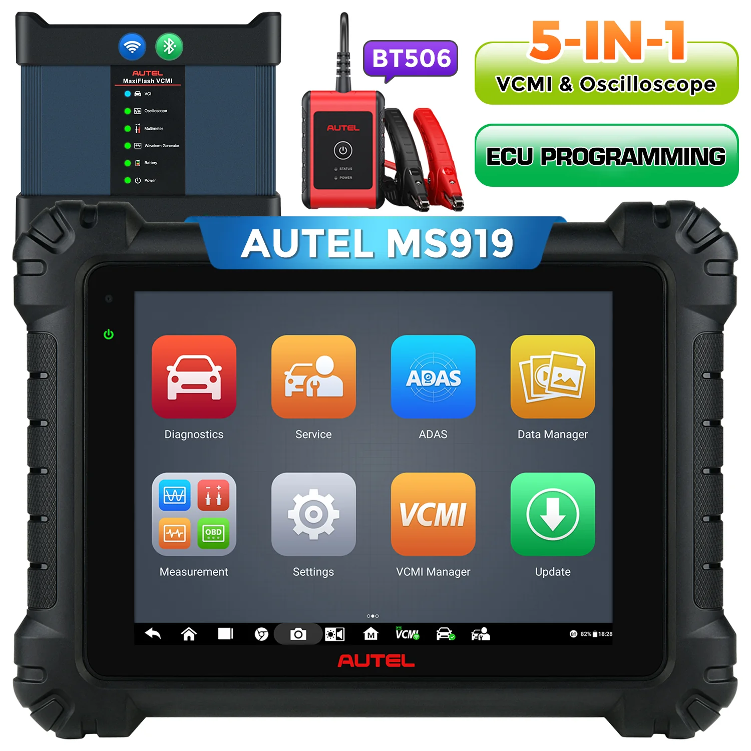 Autel MaxiSys MS919 Top Car Diagnostic Scanner, 2026 Top Automotive Scan Tool, ECU Programming & Coding, 5-in-1 VCMI Oscilloscope, 40+ Service Functions, Same As Autel MS Ultra, Upgraded of MS909/ Elite II - Image 9