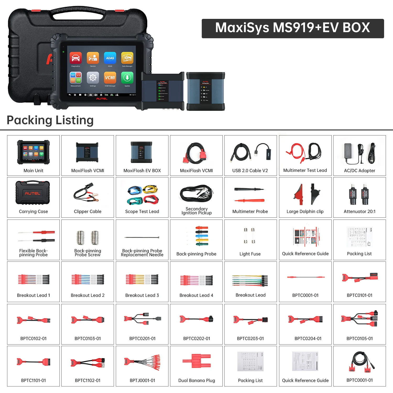 Autel Maxisys MS919EV Intelligent EV Diagnostics Scanner, ECU Programming & Coding, Topology Map 2.0, 40+ Services, MaxiFlash VCMI, High-Voltage System, Battery Pack Diagnostics, Same as Autel Ultra EV - Image 7
