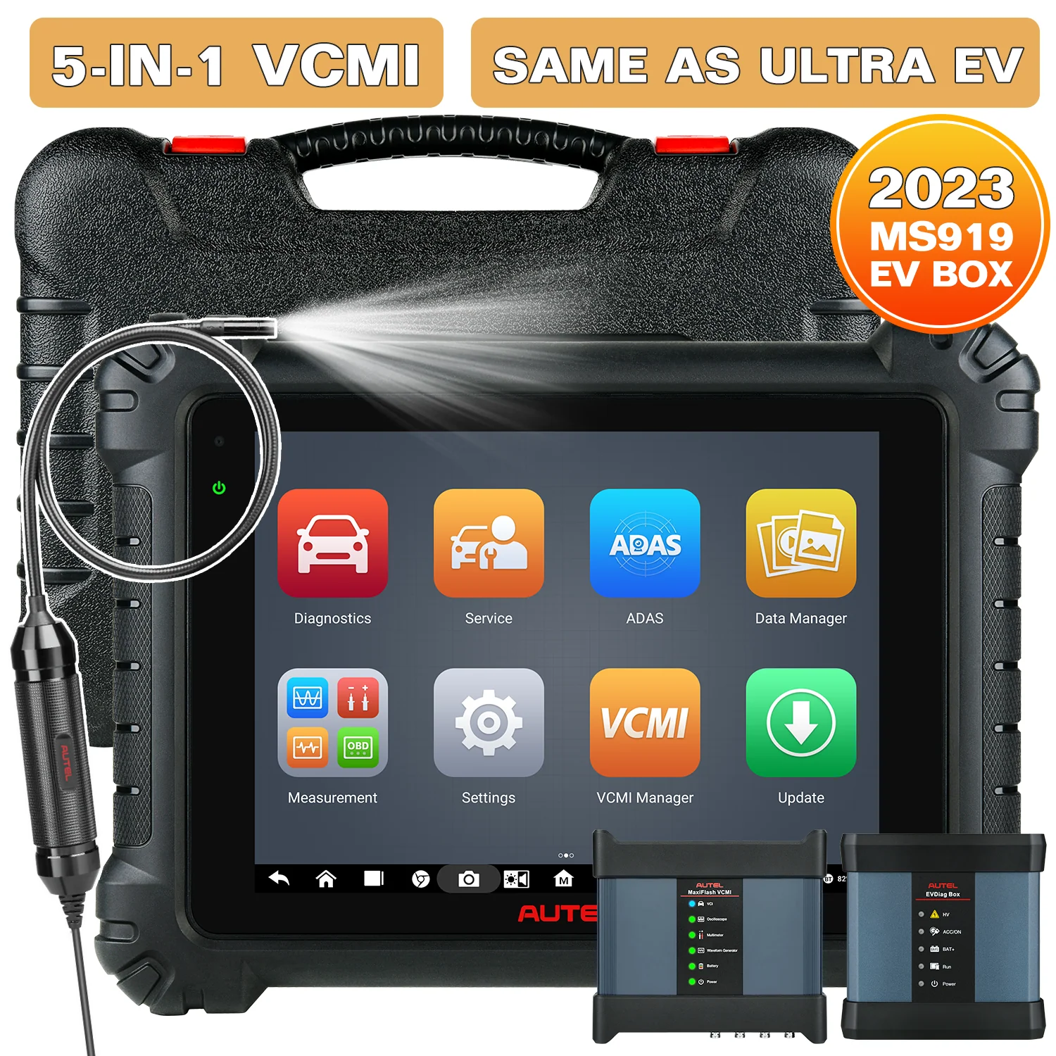 Autel Maxisys MS919EV Intelligent EV Diagnostics Scanner, ECU Programming & Coding, Topology Map 2.0, 40+ Services, MaxiFlash VCMI, High-Voltage System, Battery Pack Diagnostics, Same as Autel Ultra EV - Image 8