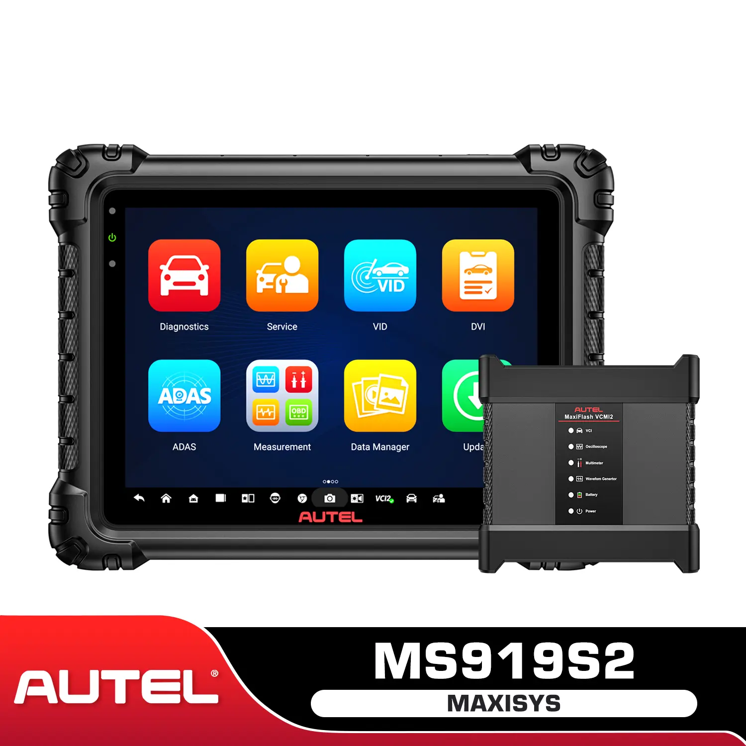 Autel MaxiSys MS919S2 MS919 S2 Diagnostic Scanner With AI, 6-IN-1 VCMI2, Enhanced Oscilloscope, Topology Map 3.0, Supports Wi-Fi 6, Upgraded of Autel MS909 MS919