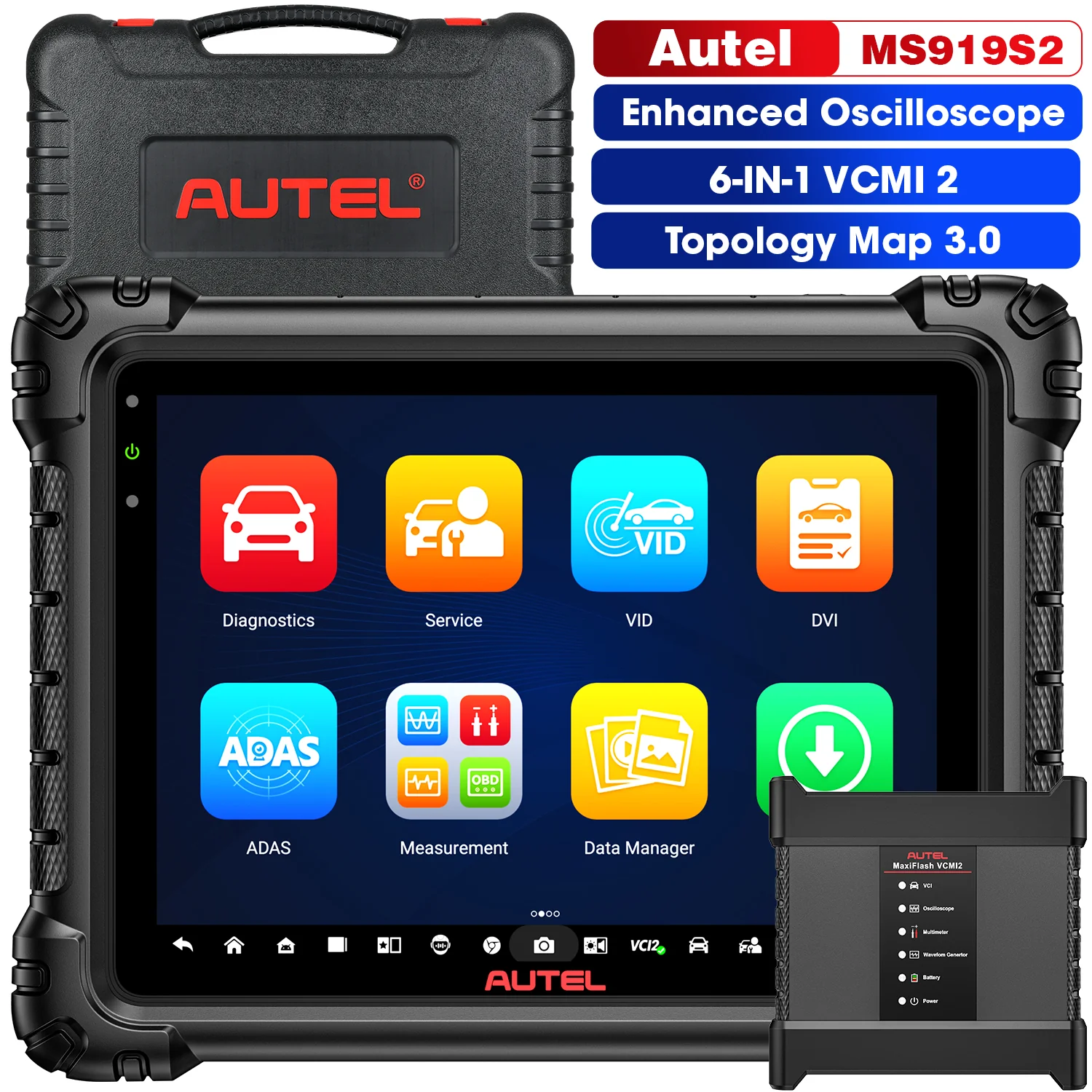 Autel MaxiSys MS919S2 MS919 S2 Diagnostic Scanner With AI, 6-IN-1 VCMI2, Enhanced Oscilloscope, Topology Map 3.0, Supports Wi-Fi 6, Upgraded of Autel MS909 MS919 - Image 8