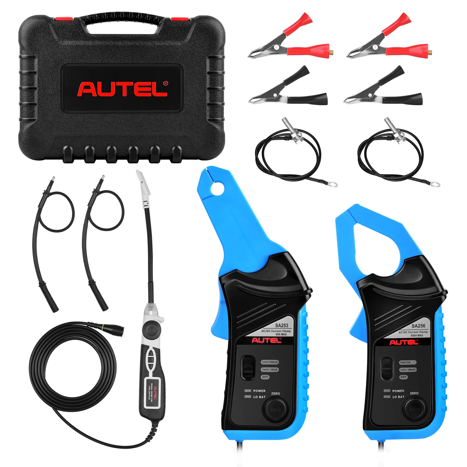 Autel MaxiSys MSOAK Oscilloscope Accessory Kit, Compatible with Autel Sanner Ultra S2, MS919S2, Ultra, MS919 & MaxiScope MP408, 65A/ 650A AC/DC Current Clamp, Coil On Plug Probe, HT Extension Lead - Image 4