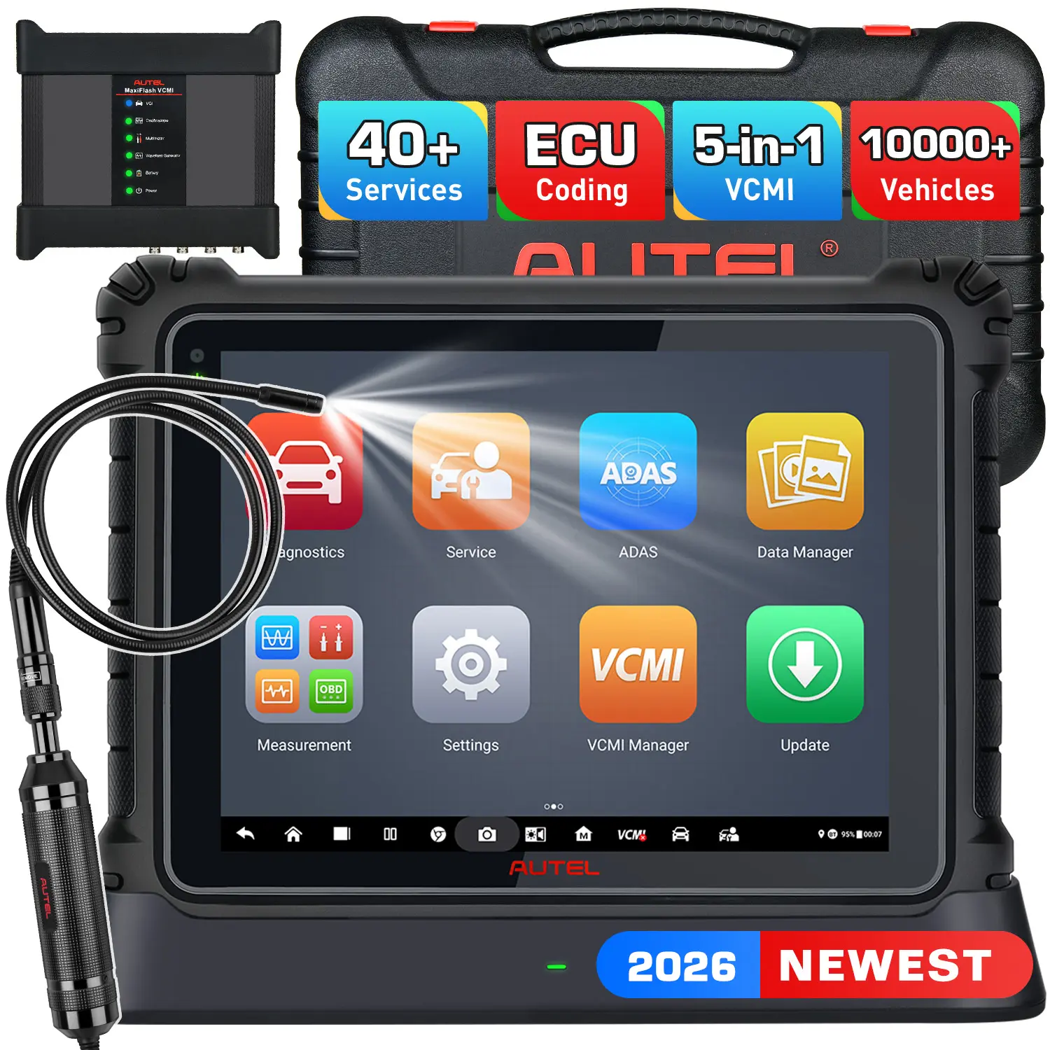 Autel MaxiSys Ultra 2026 Top Diagnostic Scanner With 5-in-1 VCMI Oscilloscope, ECU Programming & Coding, 40+ Hot Services, Advanced Topology Map 2.0, Upgraded Ver. of MS919/ MS909/ Elite II - Image 7