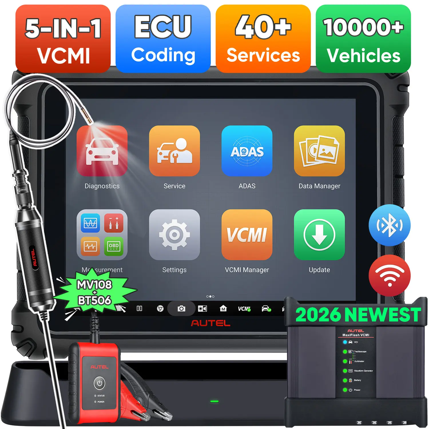 Autel MaxiSys Ultra 2026 Top Diagnostic Scanner With 5-in-1 VCMI Oscilloscope, ECU Programming & Coding, 40+ Hot Services, Advanced Topology Map 2.0, Upgraded Ver. of MS919/ MS909/ Elite II - Image 9