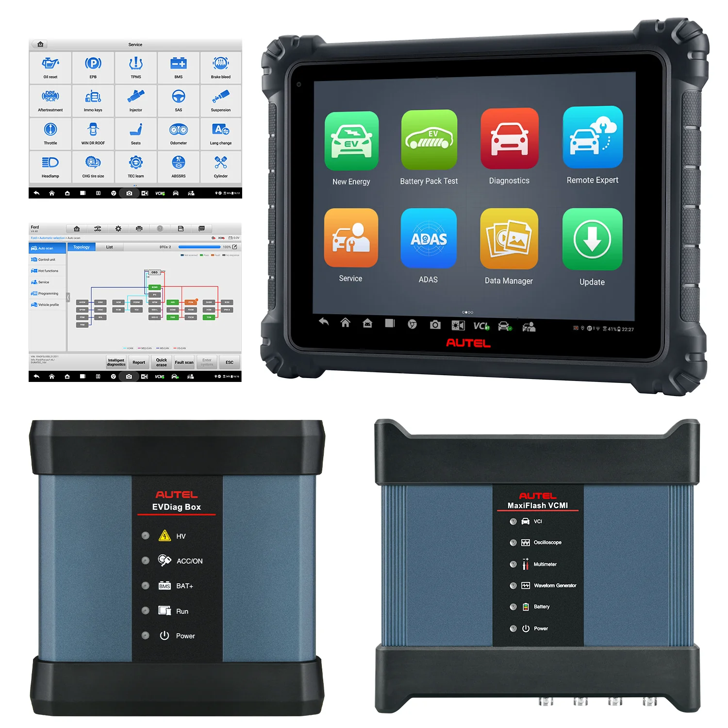 Autel Maxisys Ultra EV 2026 Top Diagnostic Scanner With Oscilloscope 5-In-1 VCMI, ECU Programming & Coding, Advanced Topology Map 2.0, Auto Scan 2.0, Upgraded Ver. of MS Ultra MS919 MS909EV - Image 3