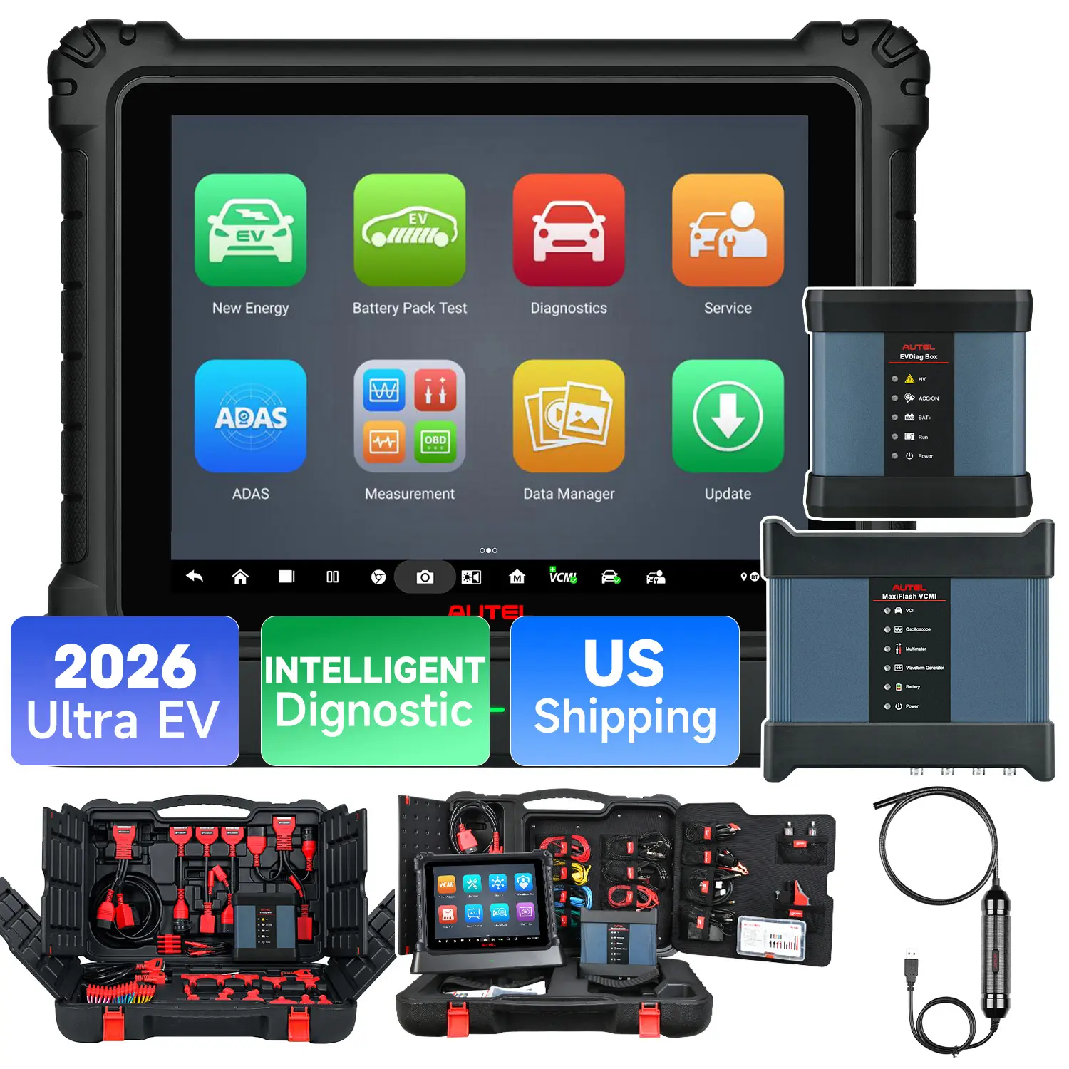 Autel Maxisys Ultra EV 2026 Top Diagnostic Scanner With Oscilloscope 5-In-1 VCMI, ECU Programming & Coding, Advanced Topology Map 2.0, Auto Scan 2.0, Upgraded Ver. of MS Ultra MS919 MS909EV - Image 7