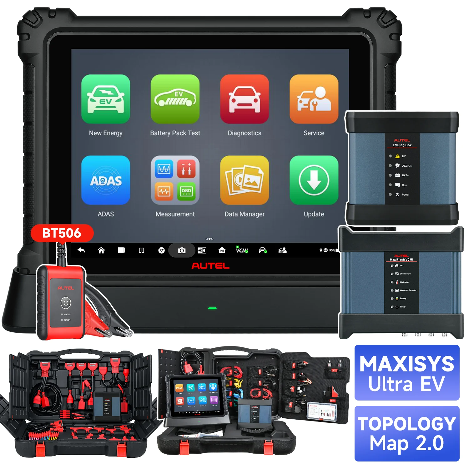 Autel Maxisys Ultra EV 2026 Top Diagnostic Scanner With Oscilloscope 5-In-1 VCMI, ECU Programming & Coding, Advanced Topology Map 2.0, Auto Scan 2.0, Upgraded Ver. of MS Ultra MS919 MS909EV - Image 8