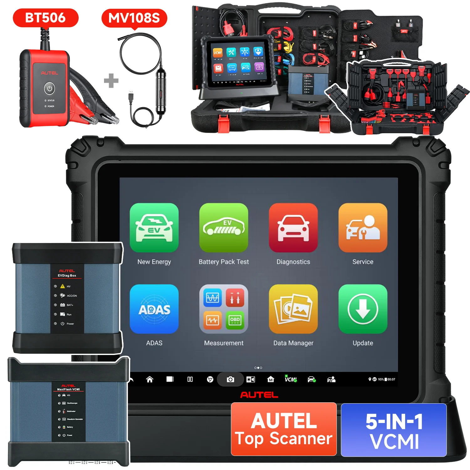 Autel Maxisys Ultra EV 2026 Top Diagnostic Scanner With Oscilloscope 5-In-1 VCMI, ECU Programming & Coding, Advanced Topology Map 2.0, Auto Scan 2.0, Upgraded Ver. of MS Ultra MS919 MS909EV - Image 9