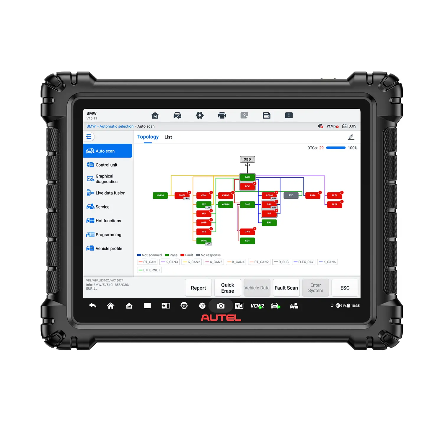 Autel MaxiSys Ultra S2 Diagnostic Scanner With AI, Large Storage 512GB, 6-In-1 VCMI2 Advanced Oscilloscope & Topology Map 3.0, Supports Wi-Fi 6, Upgraded of Autel Ultra MS909S2 MS919S2(US Shipping Only&Auto 5% Off) - Image 3