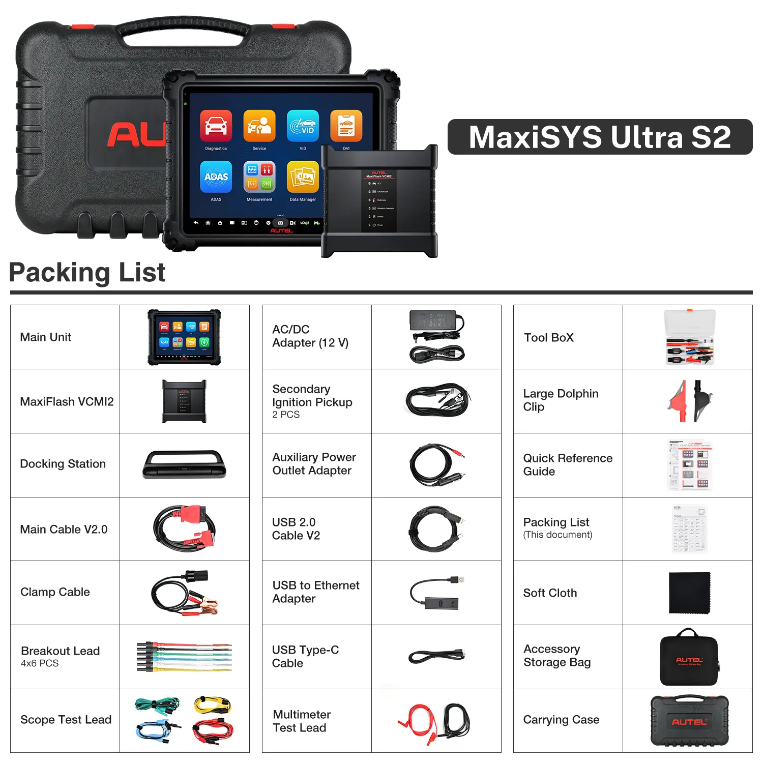 Autel MaxiSys Ultra S2 Diagnostic Scanner With AI, Large Storage 512GB, 6-In-1 VCMI2 Advanced Oscilloscope & Topology Map 3.0, Supports Wi-Fi 6, Upgraded of Autel Ultra MS909S2 MS919S2(US Shipping Only&Auto 5% Off) - Image 9