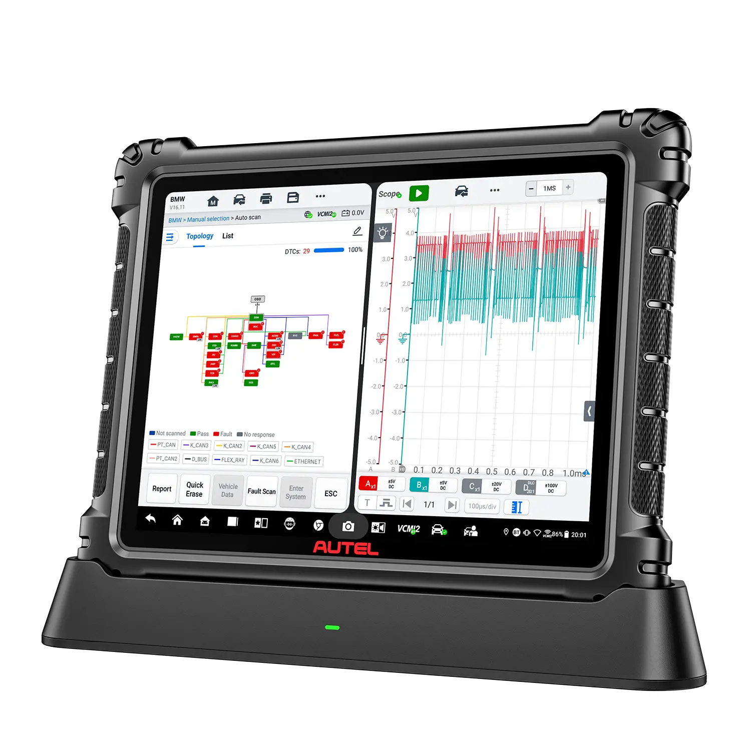 Autel MaxiSys Ultra S2 EV Diagnostic Scanner With AI, High-Voltage System Diagnose & Battery Pack Test, Large Storage 512GB, 6-In-1 VCMI2 Advanced Oscilloscope & Topology Map 3.0, Supports Wi-Fi 6, Upgraded of Autel Ultra S2 / Ultra (US Shipping Only) - Image 2
