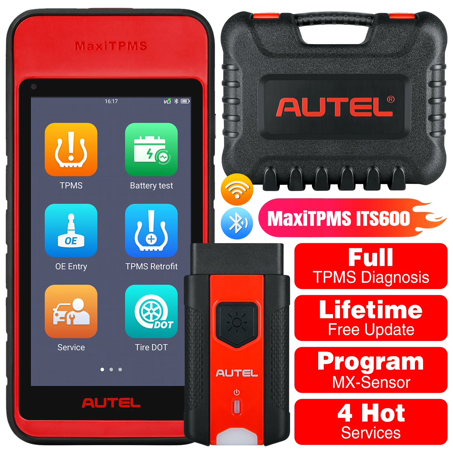 Autel MaxiTPMS ITS600 (E) TPMS Programming Tool, 2026 TPMS Relearn & Activate Android 9.0 Based, TPMS Same as MK808TS/ MX808TS,  Work with TBE200 (E) for Tire Checking - Image 6