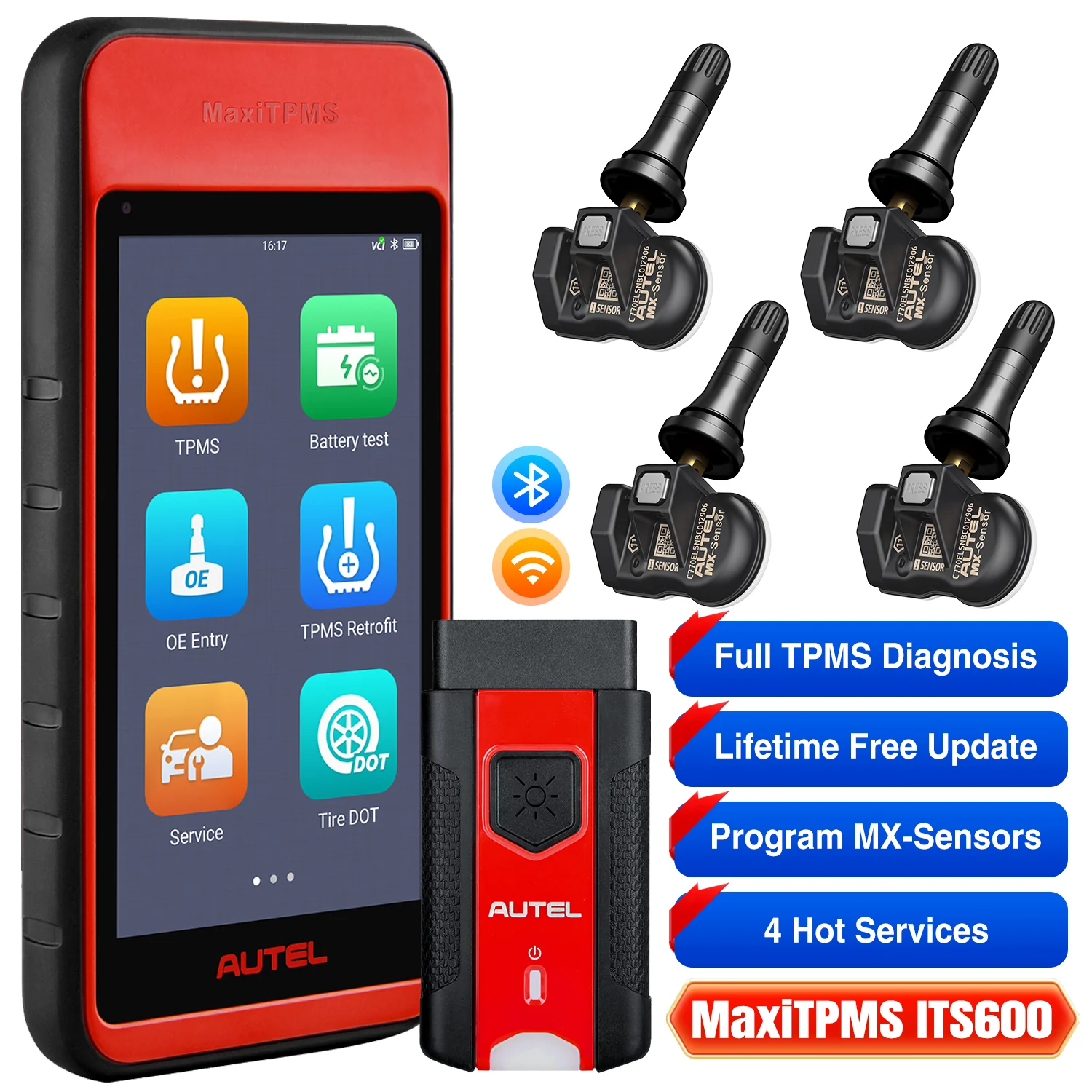 Autel MaxiTPMS ITS600 (E) TPMS Programming Tool, 2026 TPMS Relearn & Activate Android 9.0 Based, TPMS Same as MK808TS/ MX808TS,  Work with TBE200 (E) for Tire Checking - Image 8