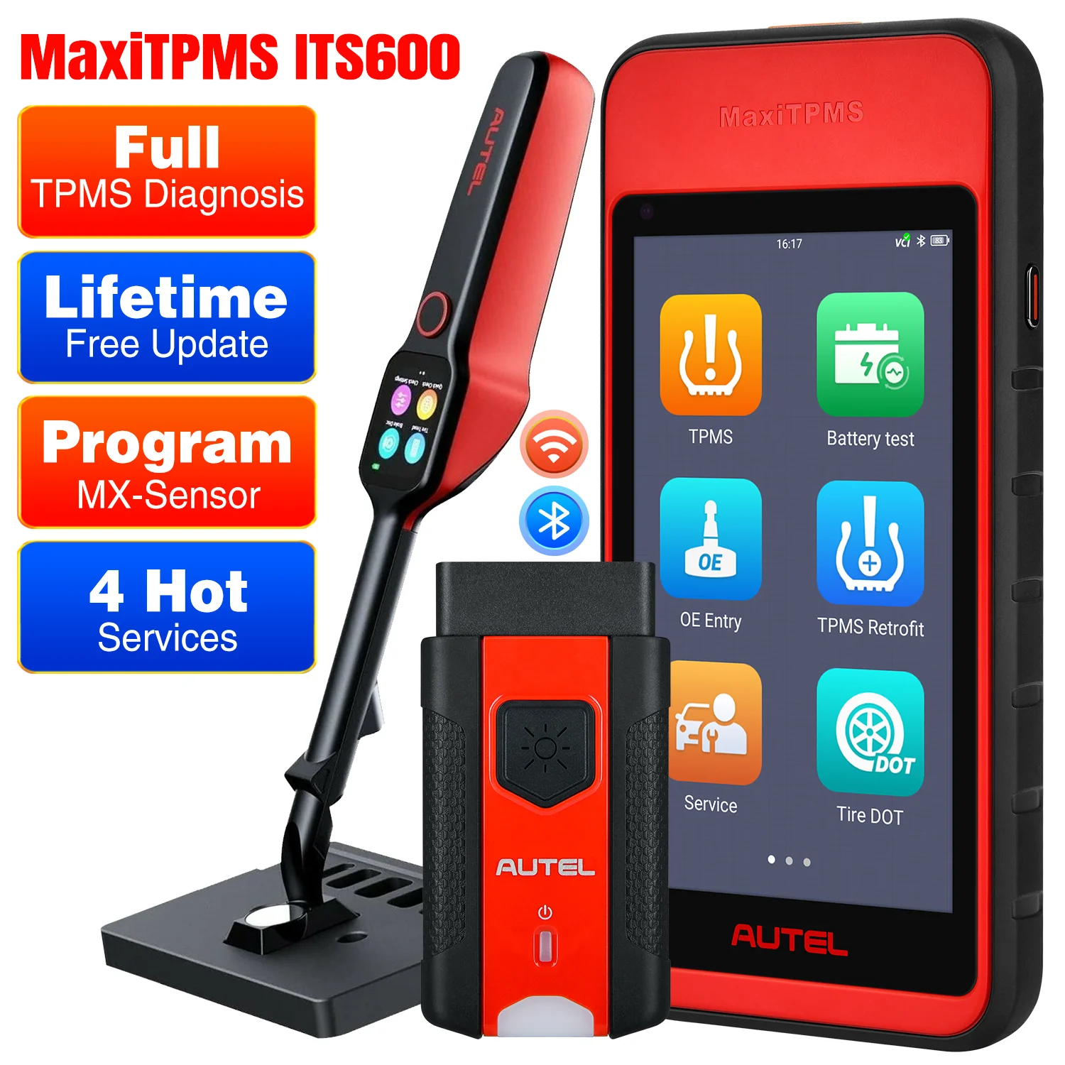 Autel MaxiTPMS ITS600 (E) TPMS Programming Tool, 2026 TPMS Relearn & Activate Android 9.0 Based, TPMS Same as MK808TS/ MX808TS,  Work with TBE200 (E) for Tire Checking - Image 9