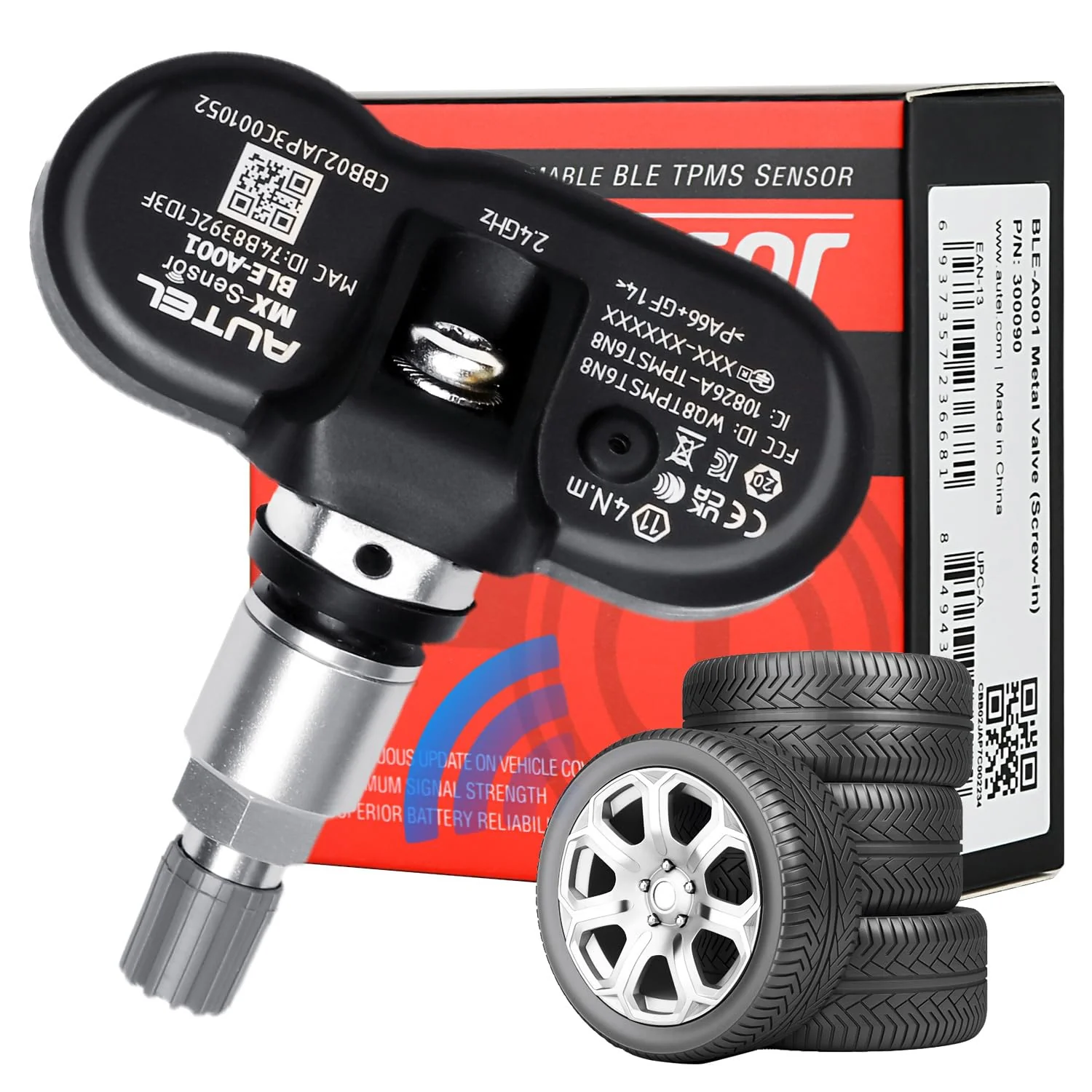Autel TPMS Sensor BLE-A001 Tesla Sensor, New Autel MX-Sensor Tesla Wireless TPMS Sensor, Tire Pressure Monitor Sensor OEM fit Tesla Model 3 Y S X, Work with ITS600/ TS900 - Image 2