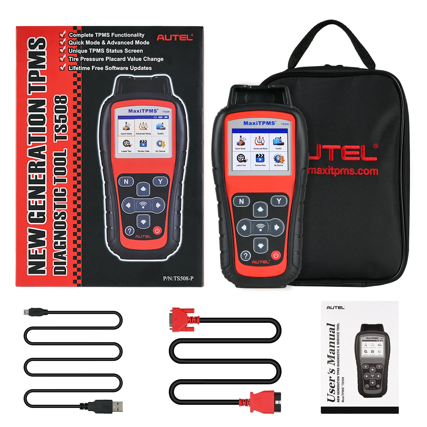 Autel MaxiTPMS TS508 Autel TPMS Diagnostic & Service Tool Car Tire Pressure Monitoring System - Image 8