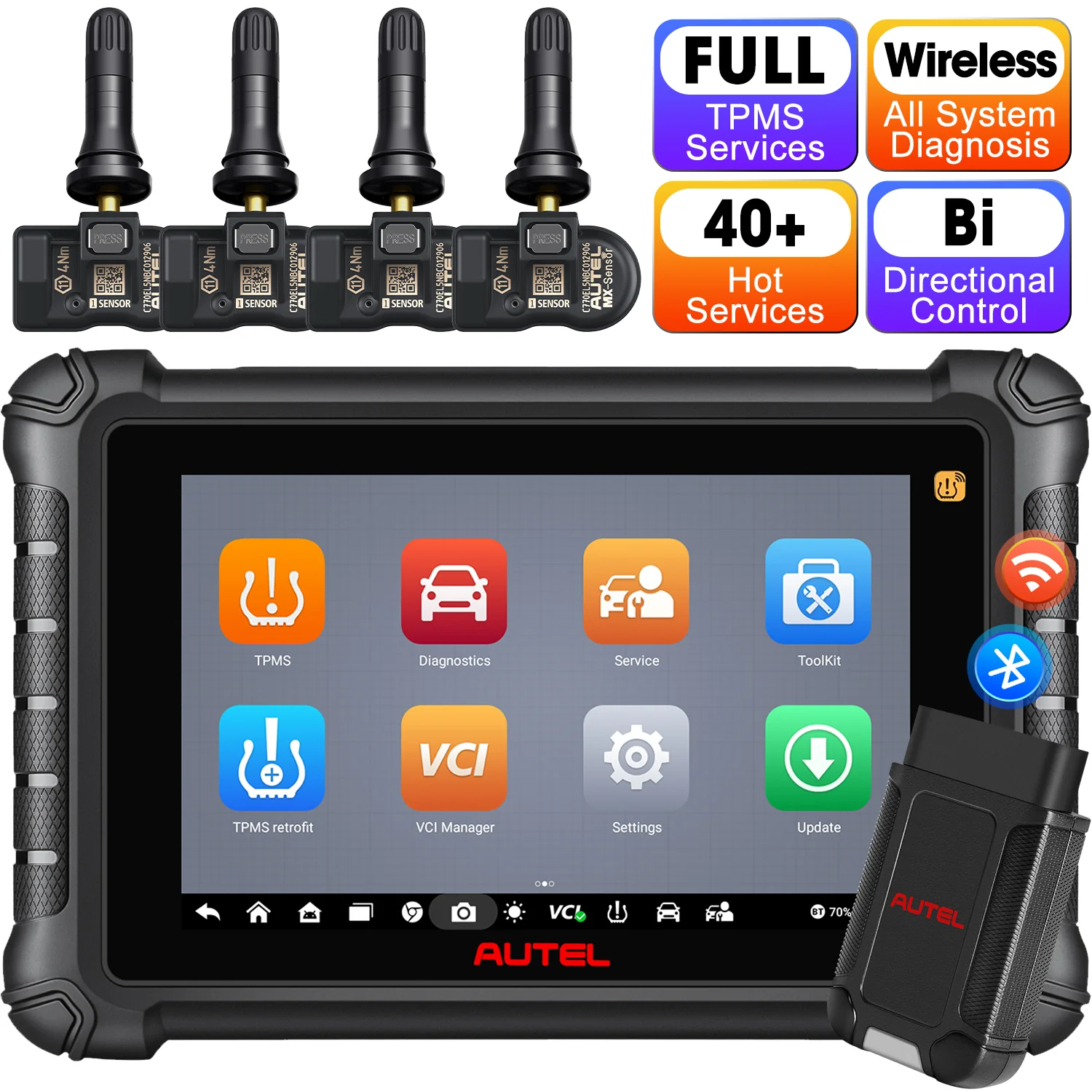 Autel MaxiTPMS TS900 TPMS Programming Tool, Car Diagnostic Scan Tool, Full TPMS, Bi Directional Control, All System Diagnostics, Program MX Sensor, Better than TS608 MK808 MK808TS, Same as MX900TS - Image 11