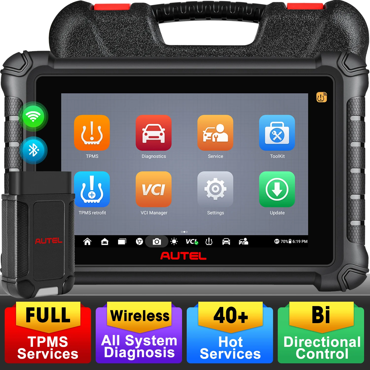 Autel MaxiTPMS TS900 TPMS Programming Tool, Car Diagnostic Scan Tool, Full TPMS, Bi Directional Control, All System Diagnostics, Program MX Sensor, Better than TS608 MK808 MK808TS, Same as MX900TS - Image 8