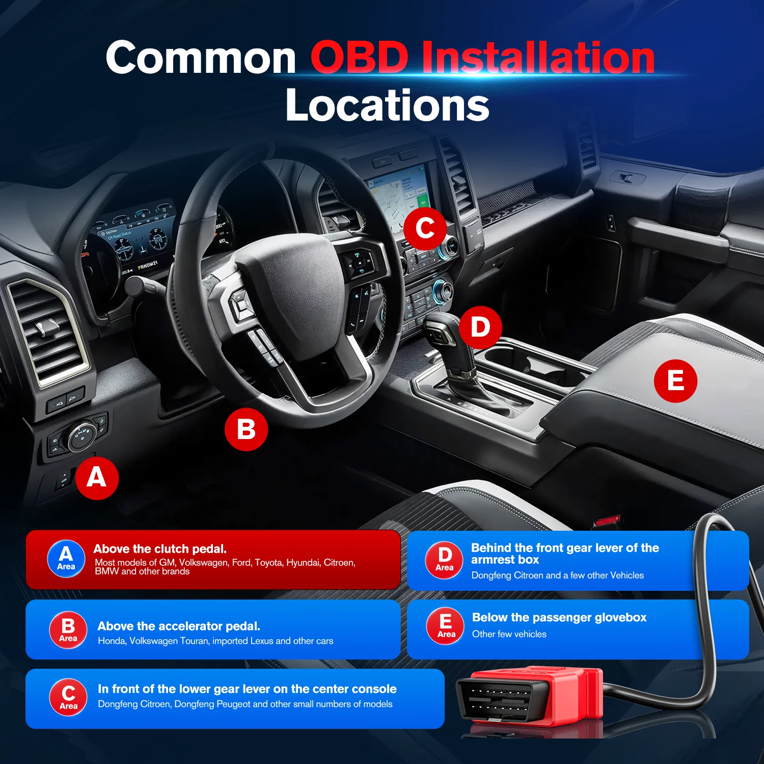 Autel OBD2 Extension Cable 3m/10ft, Full 16 Pin Male to Female OBDII Diagnostic Extension Cord Adapter for All OBD2 Vehicles - Image 5