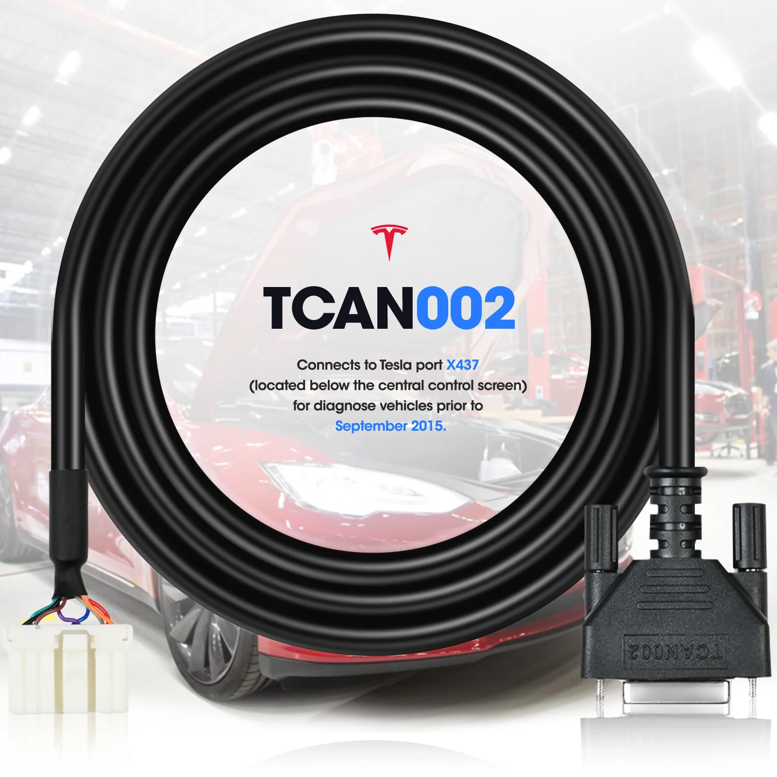 Autel Tesla Diagnostic Cables Set for Tesla S & Tesla X New Energy Vehicles, Tesla OBD2 Diagnostic Tools Adapter for Autel MaxiSys Ultra EV/ Ultra/ MS909/ MS919/ MS908S Pro II/ Elite II Pro Tablets - Image 6