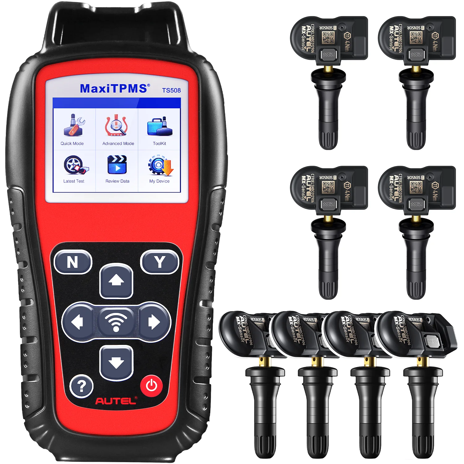 Autel MaxiTPMS TS508WF TS508 WF KIT TPMS Diagnostic Service Tool Support Tire Sensor Reset, Activate, Program and Relearn with 4pc Sensors, Upgrade Version of TS508 - Image 6