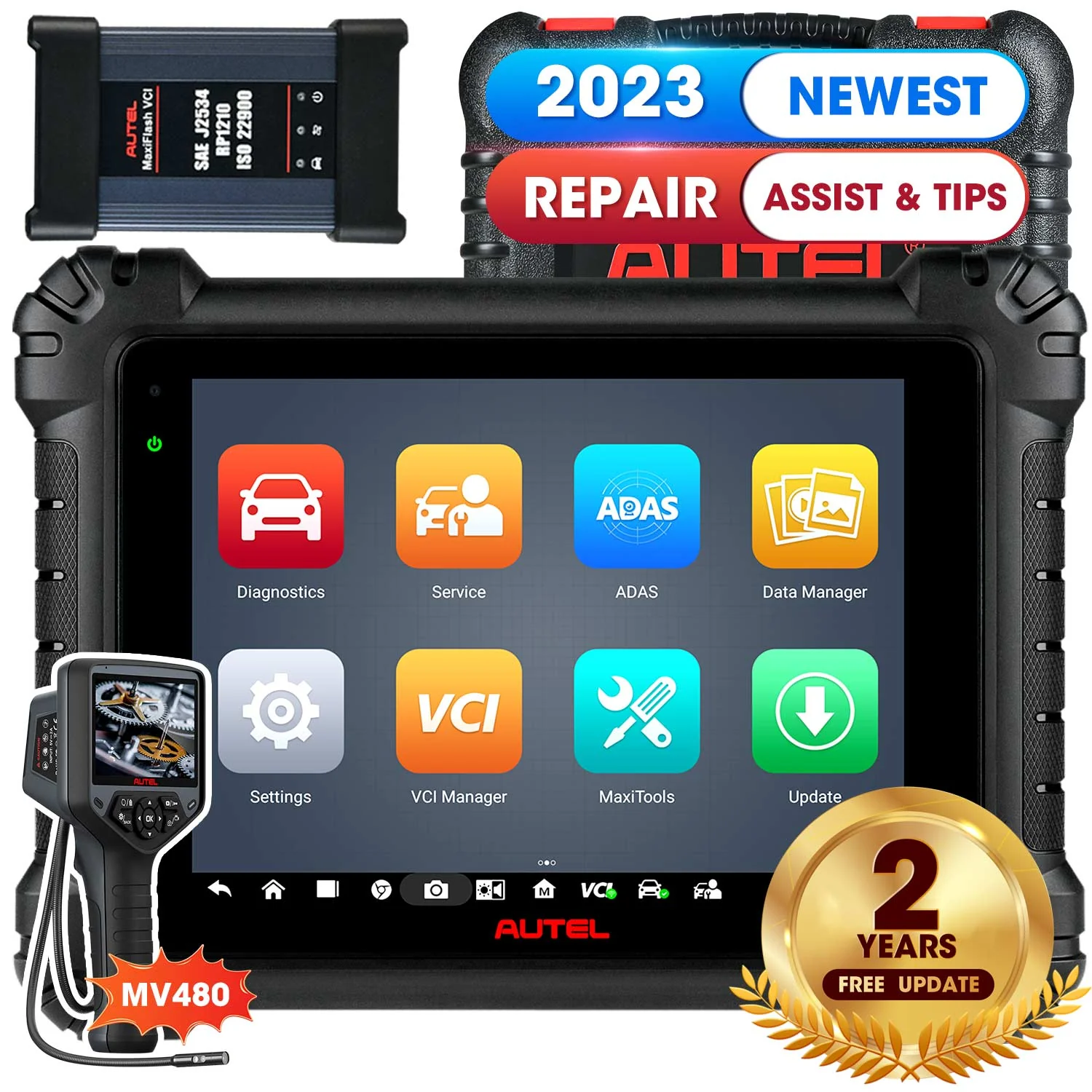 Autel Maxisys MS909 Intelligent Diagnostic Tool, MaxiFlash VCI, Advanced ECU Programming& Coding, Module Topology, Bi-Directional Control, Repair Tips, 36+ Service Function - Image 11